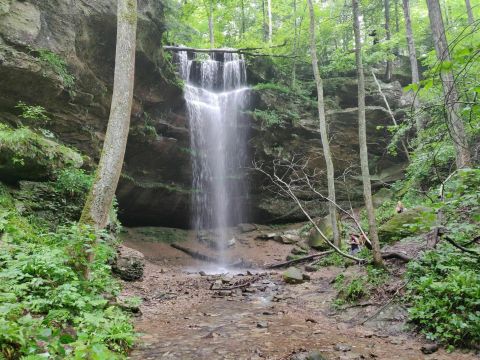Indiana's Hemlock Cliffs National Scenic Trail Leads To A Magnificent Hidden Oasis