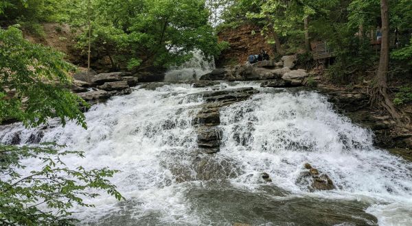 Swim At The Bottom Of A Multi-Tiered Waterfall After The 2-Mile Hike To Tanyard Creek Falls In Arkansas