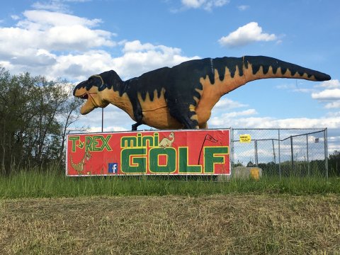 There’s A Dinosaur Themed Mini Golf And Gem Mine In West Virginia Called Trex