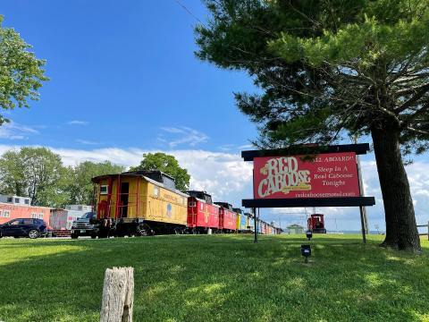 Pennsylvania's Red Caboose Motel Is A Retro Adventure Just Waiting To Happen