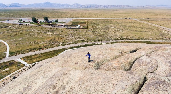 Not Many People Realize You Can Climb To The Top Of Independence Rock In Wyoming