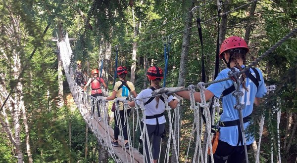 The Longest Elevated Canopy Tour In New Hampshire Can Be Found At Bretton Woods