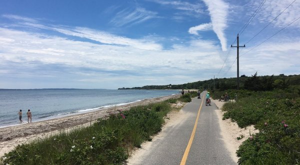 Walk Or Ride Alongside The Ocean On The 11-Mile Shining Sea Bikeway In Massachusetts