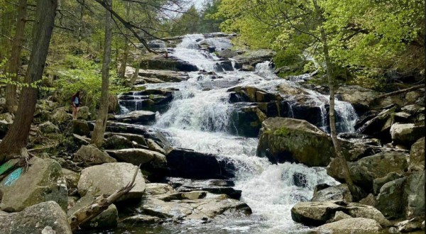Hike Less Than Half A Mile To This Spectacular Waterfall In Massachusetts