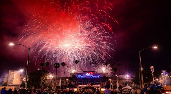 Celebrate The 4th Of July With Fireworks At Rose Bowl Stadium In Southern California For Its 95th Year