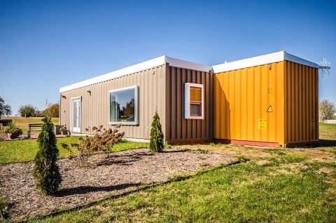 Stay Overnight In An Old Shipping Container That’s Now A Gorgeous Wisconsin Rental Home