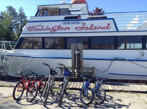 Take Your Bike On The Island Clipper In Wisconsin For An Island Ride Like No Other