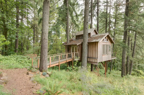 Experience A Fairytale Come To Life When You Stay At The Enchanted Forest Themed Treehouse In Oregon