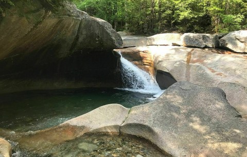 The Underrated New Hampshire Waterfall Pool That Just Might Be Your New Favorite Summer Destination