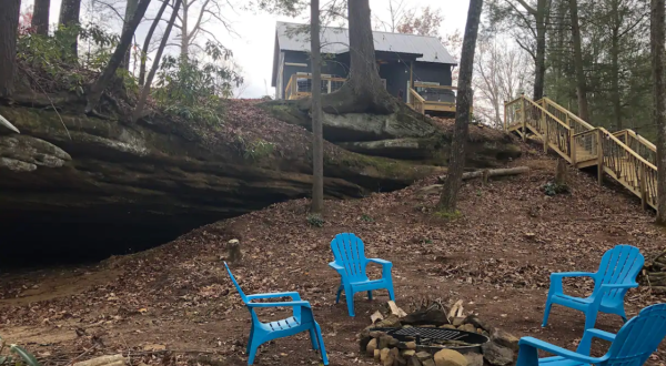 Spend The Night In An Airbnb That Walks Out To An Actual Grotto Right Here In Kentucky