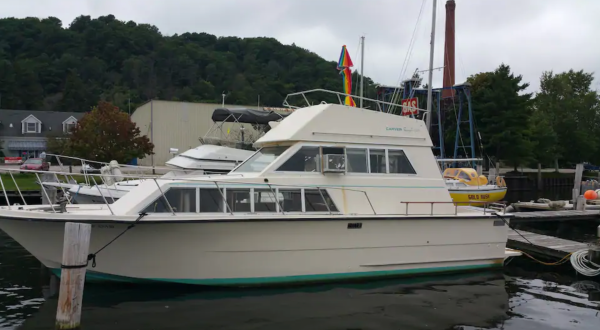 Spend The Night On Beautiful Betsie Bay When You Rent This Cozy Yacht In Michigan