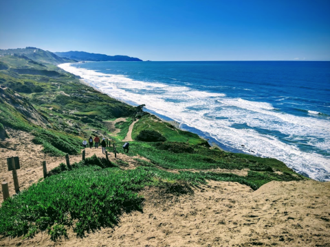 Hike Down Dutch Sand Ladders To Reach The Beach On The Fort Funston Coastal Trail In Northern California