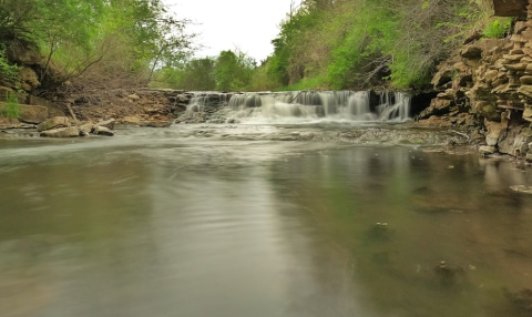 Visit Briggs Woods Park In Iowa, A Hidden Gem Beach That Has Its Very Own Waterfall