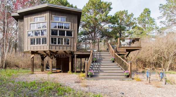 Experience A Fairytale Come To Life When You Stay At The Wildflower Treehouse In South Carolina