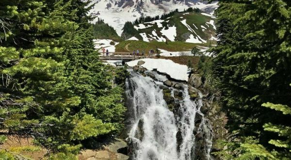 Hike Less Than Half A Mile To This Spectacular Waterfall In Washington