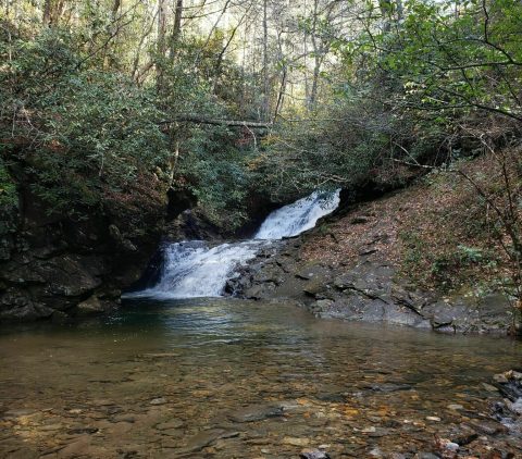 Hike Less Than Half A Mile To This Spectacular Waterfall Swimming Hole In Georgia