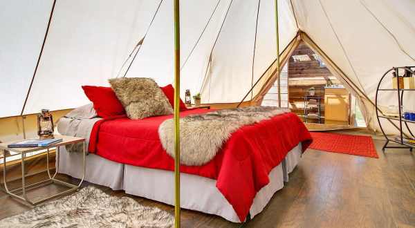 You Can Stay In A Canvas Tent On A Vineyard At Vino Camp Sawtooth In Idaho