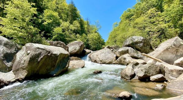 Hike The Green River Narrows Trail In North Carolina For A Scenic Waterfall And River Experience You Need