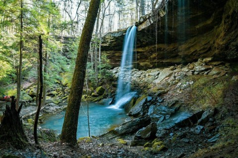 Hike Less Than One Mile To This Spectacular Waterfall In Alabama