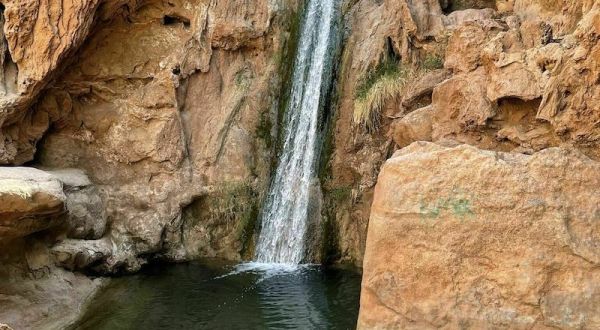 Hike Less Than Half A Mile To This Spectacular Waterfall Swimming Hole In New Mexico