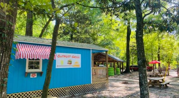 Dine Alongside The Beautiful Bogue Chitto River At Outpost Grill In Mississippi