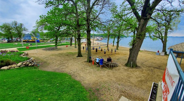 The Water Is A Brilliant Blue At The Arnolds Park Beaches, Refreshing Roadside Stops In Iowa