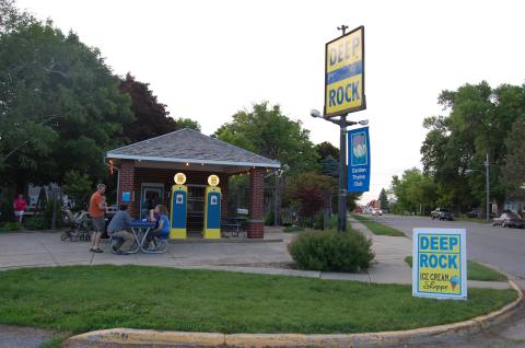 Fill 'Er Up At Deep Rock Ice Cream Shoppe, A Gas Station Turned Ice Cream Parlor In Iowa