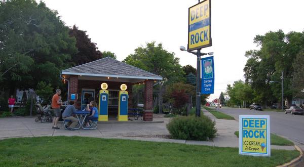 Fill ‘Er Up At Deep Rock Ice Cream Shoppe, A Gas Station Turned Ice Cream Parlor In Iowa