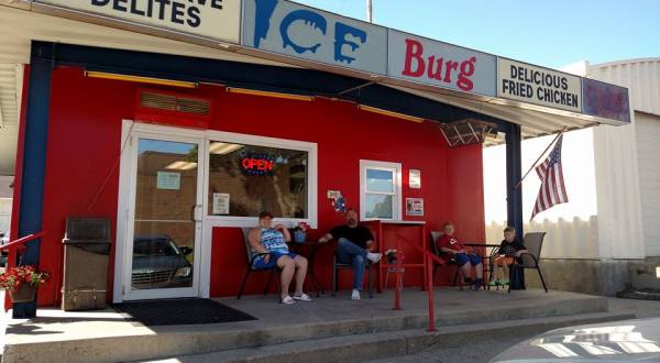 Cool Off With A Tasty Ice Cream Cone At The Ice Burg In Washburn, North Dakota