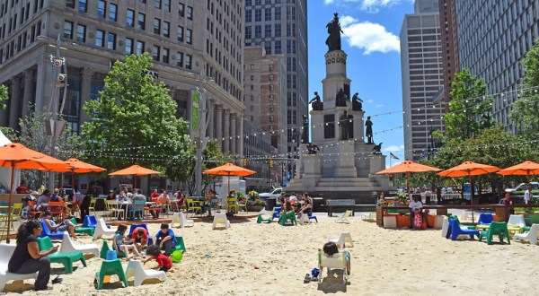There’s A Marvelous Manmade Beach Smack Dab In The Middle Of Michigan’s Largest City
