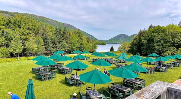Experience Beautiful Views Of Acadia National Park When You Dine At Jordan Pond House