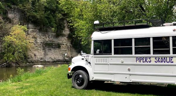 A Stay In A Repurposed School Bus On The Iowa River Offers a Unique Chance To Relax And Unwind