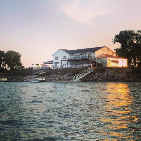Take In Incredible Views At The Paddle Trap, A Waterfront Restaurant In North Dakota