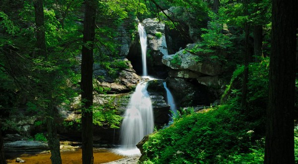 Take A Connecticut Adventure To Our State’s Stunning Quarter-Mile Cascade