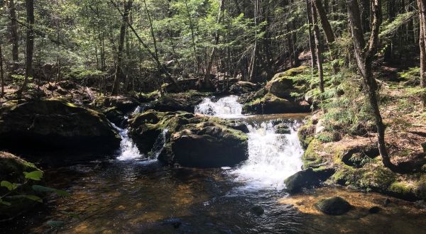 Take A Maine Adventure To Our State’s Stunning Double Waterfall