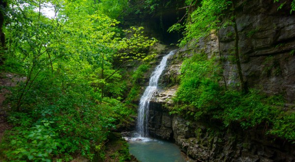 Discover A Pristine Paradise When You Visit Arkansas’s Tunnel Cave Falls