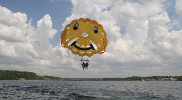Fly Through The Sky And Drink In Amazing Views With Paradise Parasail In Missouri