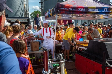 The Birthplace Of The Hamburger In Wisconsin Is Celebrating Big Time With A 200-Pound Burger And Giant Hot Air Balloons