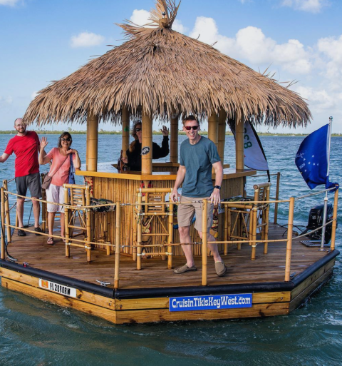 Experience The Most Unique Party In Tennessee On A Floating Tiki Bar At Cruisin' Tikis
