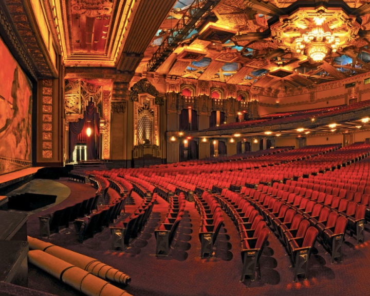 the seating at Pantages Theatre in Hollywood