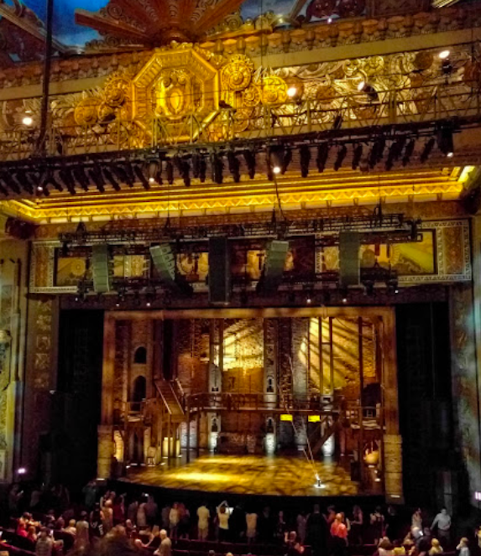 the stage at Pantages Theater in Hollywood