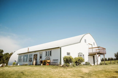 Escape To The Minnesota Countryside With A Stay At This Barn Airbnb Overlooking A Beautiful Farm Meadow