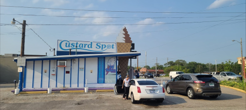 Look For The Big Cone At Custard Spot, A Sweet Ice Cream Shop In Michigan