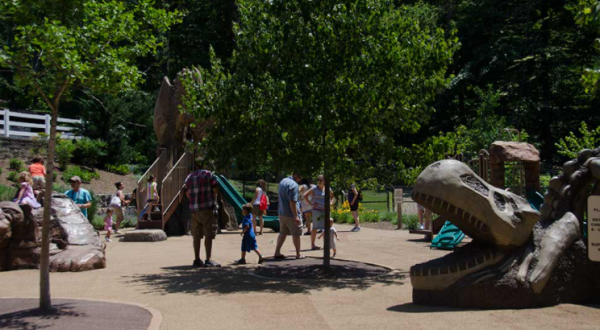 There’s A Dinosaur-Themed Playground In New Jersey Called Prehistoric Playground