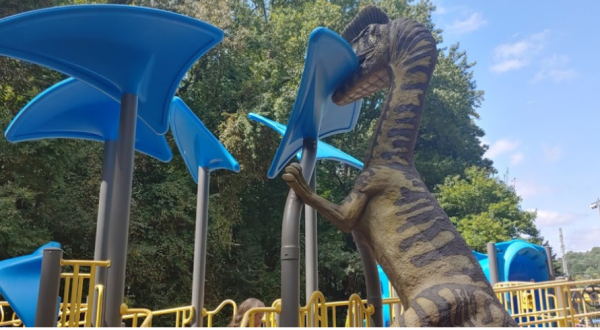 There’s A Dinosaur-Themed Playground In North Carolina Called Washington Park