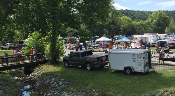 This Massive West Virginia Flea Market Is Also Home To A Historic Natural Spring