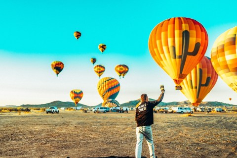 Soar Over The Arizona Desert In A Hot Air Balloon, Then Enjoy A Gourmet Lunch With Hot Air Expeditions