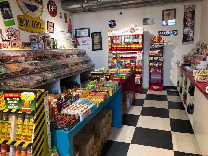 inside Bricktown Candy Co in Oklahoma