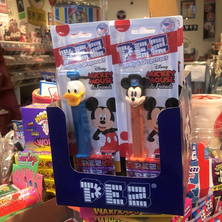 Pez candies at Bricktown Candy Co in Oklahoma