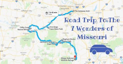 This Scenic Road Trip Takes You To All 7 Wonders Of Missouri